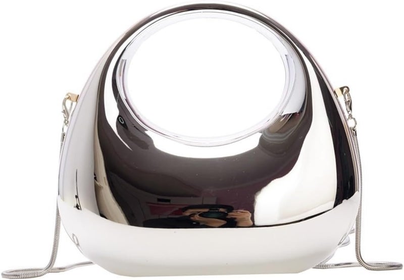 GSYPS Acrylic Handbags for Women Cute Acrylic Clutch Small Unique Purse Trendy Metal Evening Bag for Party Cocktail - Image 1
